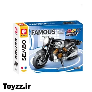 ساختنی لگو موتور برند سمبو بلاک مدل SEMBO BLOCK FAMOUS CAR 714537