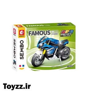 ساختنی لگو موتور برند سمبو بلاک مدل SEMBO BLOCK FAMOUS CAR 714538