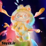 عروسک سوپرایزی لبوبو رنگین کمان مدل گردنبند دار