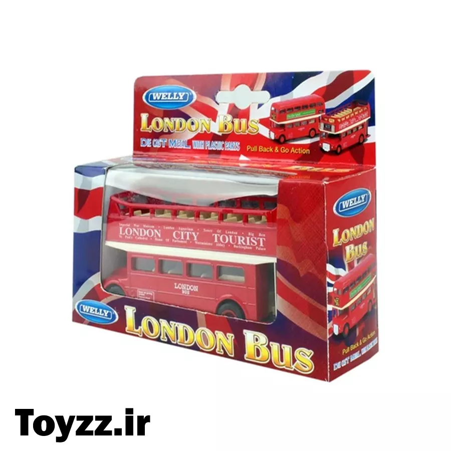 ماکت اتوبوس ویلی طرح لندن سیتی توریست مدل LONDON Bus