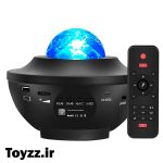 چراغ خواب پروژکتوری کهکشانی و اسپیکر بلوتوثی با ریموت کنترل و USB