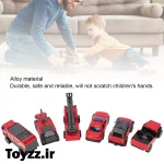 ست ماشین بازی آتش نشانی بسته 6 عددی کدKX12-6