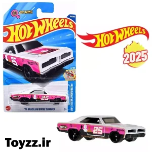 ماکت ماشین هات ویلز مدل 74 BRAZILIAN DODGE CHARGER سری HW CELEBRATION RACERS