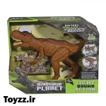 اسباب بازی طرح دایناسور موزیکال و چراغدار مدل DINOSAUR PLANET کد RS6187
