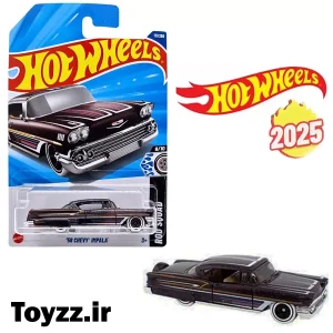 ماکت ماشین هات ویلز مدل 58 CHEVY IMPALA سری ROD SQUAD