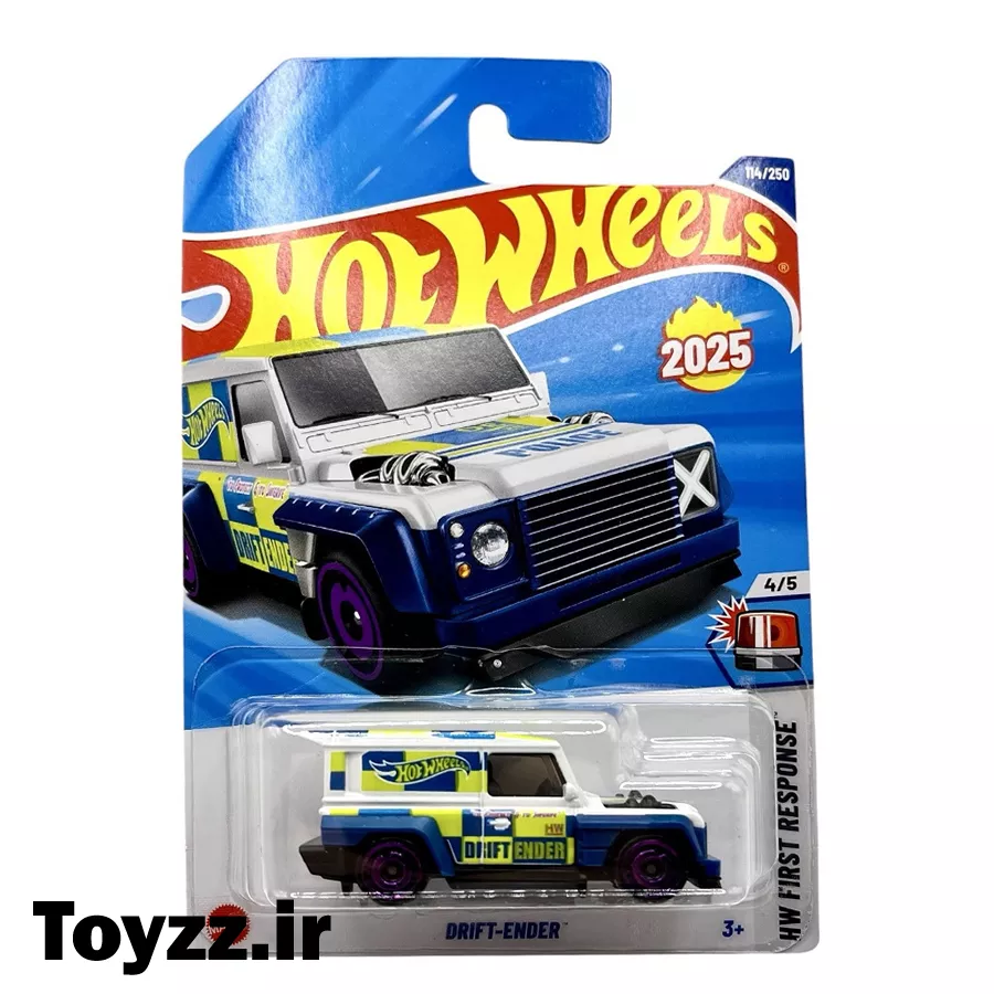 ماکت ماشین هات ویلز مدل DRIFT ENDER سری HW FIRST RESPONSE سفید 12 ماکت ماشین هات ویلز مدل DRIFT ENDER سری HW FIRST RESPONSE سفید