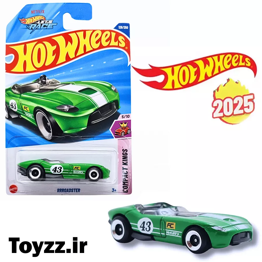 ماکت ماشین هات ویلز مدل RRROADSTER سری COMPACT KINGS 11 ماکت ماشین هات ویلز مدل RRROADSTER سری COMPACT KINGS