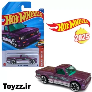 ماکت ماشین هات ویلز مدل 91 GMC SYCLONE سری HW HOT TRUCKS