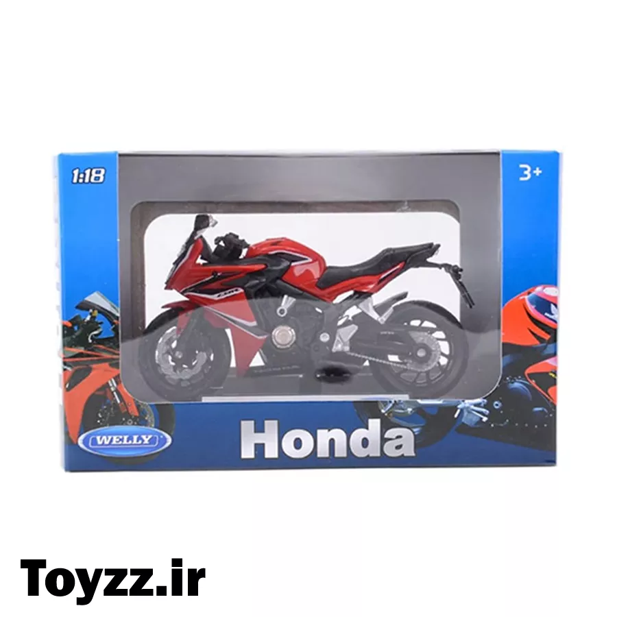 ماکت فلزی موتور هوندا برند ویلی مقیاس 1:18