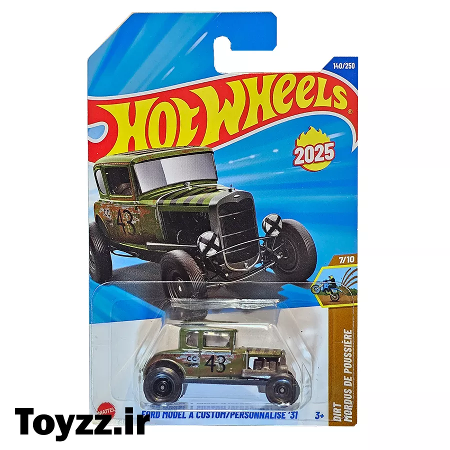 ماکت ماشین هات ویلز مدل FORD MODEL A CUSTOM/PERSONNALIDE 31 سری DIRT MORDUS DE POUSSIERE 13 ماکت ماشین هات ویلز مدل FORD MODEL A CUSTOM/PERSONNALIDE 31 سری DIRT MORDUS DE POUSSIERE