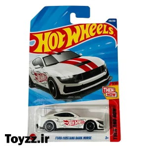ماکت ماشین هات ویلز مدل FORD MUSTANG DARK HORSE سری THEN AND NOW