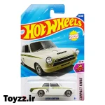 ماکت Hot Wheels مدل Lotus Cortina از سری Compact Kings با طراحی کلاسیک مسابقه‌ای، مناسب کلکسیونرها و علاقه‌مندان خودروهای اروپایی. خرید مدل‌های کمیاب هات ویلز از Toyzz.ir.