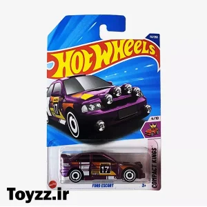 ماکت ماشین هات ویلز مدل FORD ESCORT سری COMPACT KINGS بنفش