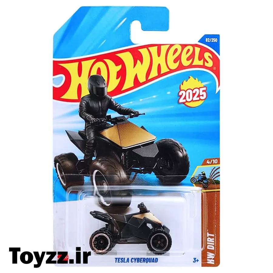 ماکت ماشین هات ویلز مدل TESLA CYBERQUAD سری HW DIRT
