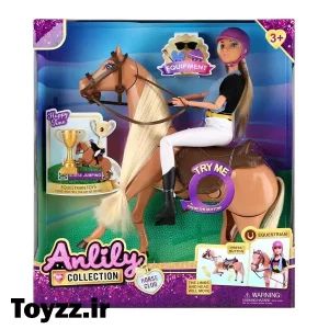 عروسک باربی اصلی برند Anlily collection مدل HORSE CLUB کد 616011