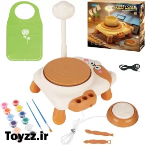 اسباب بازی مدل سفالگری طرح گربه کد 1003D