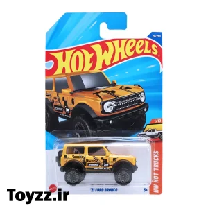 ماکت ماشین هات ویلز مدل 21 FORD BRONCO سری HW HOT TRUCKS زرد 4 ماکت ماشین هات ویلز مدل 21 FORD BRONCO سری HW HOT TRUCKS زرد