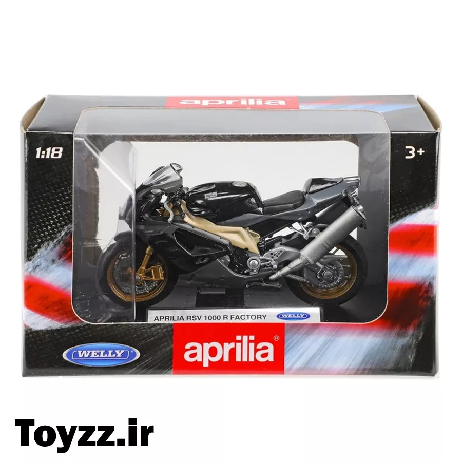 ماکت فلزی موتور آپریلیا برند ویلی مدل APRILIA RSV 1000 R FACTORY 12 ماکت فلزی موتور آپریلیا برند ویلی مدل APRILIA RSV 1000 R FACTORY