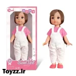 عروسک دختر sweet girl ارتفاع 30cm کد 3_9901 سفید