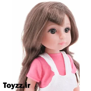 عروسک دختر sweet girl ارتفاع 30cm کد 3_9901 سفید