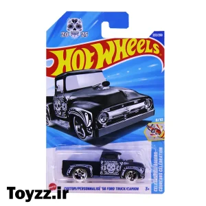 ماکت ماشین هات ویلز مدل فورد CUSTOM PERSONNALISE 56 FORD TRUCK CAMION سری CELEBRATION RACERS COUREURS CELEBRATION