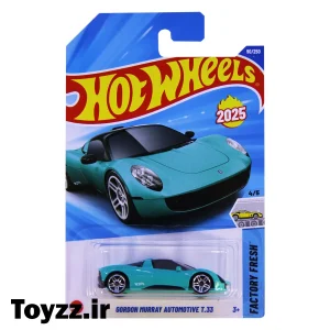 ماکت ماشین هات ویلز مدل GORDON MURRAY AUTOMOTIVE T.33 سری FACTORY FRESH سبزآبی 5 ماکت ماشین هات ویلز مدل GORDON MURRAY AUTOMOTIVE T.33 سری FACTORY FRESH سبزآبی
