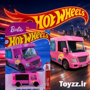 ماکت ماشین هات ویلز مدل BARBIE DREAM CAMPER سری MATTEL