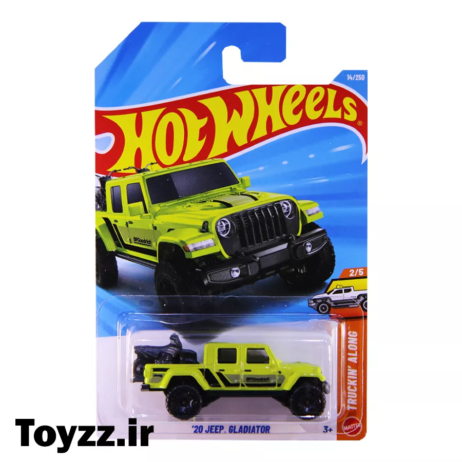 ماکت ماشین هات ویلز 2026 مدل جیپ گلادیاتور 20 JEEP GLADIATOR سری TRUCKIN ALONG