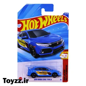 ماکت ماشین هات ویلز مدل هوندا 2018 HONDA CIVIC TYPE R سری THEN AND NOW آبی 5 ماکت ماشین هات ویلز مدل هوندا 2018 HONDA CIVIC TYPE R سری THEN AND NOW آبی
