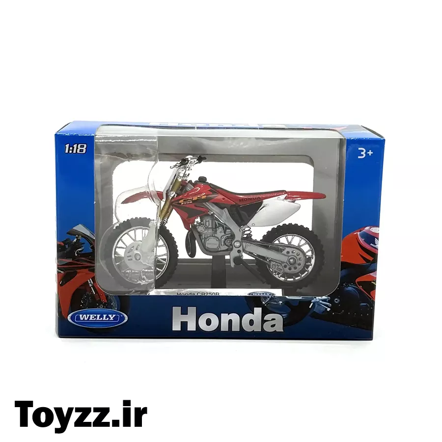 ماکت فلزی موتور هوندا برند ویلی مدل Honda CR250R