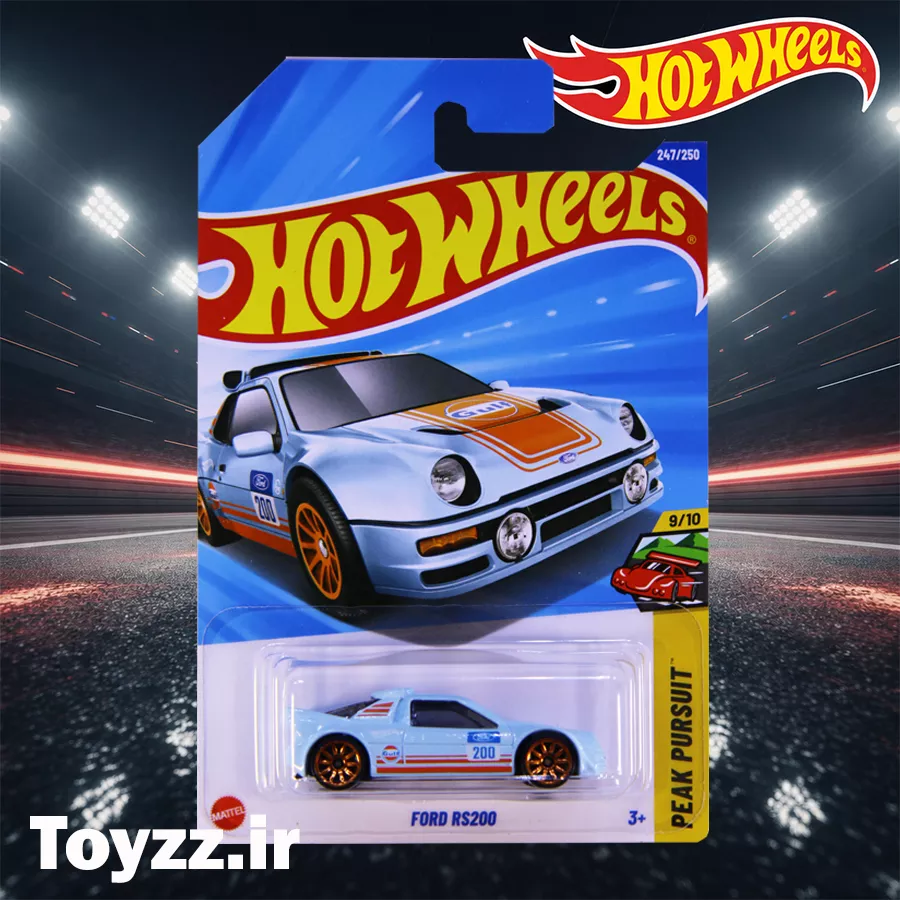 ماکت ماشین هات ویلز مدل FORD RS200 سری PEAK PURSUIT