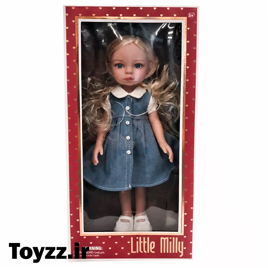 عروسک دختر little milly ارتفاع 35 سانتی متری کد 04 7 عروسک دختر little milly ارتفاع 35 سانتی متری کد 04