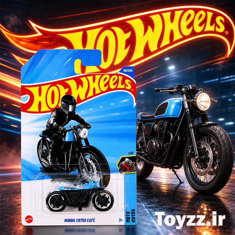 ماکت ماشین هات ویلز طرح هوندا مدل HONDA CB750 CAFE سری MOTO MOTOS 8 ماکت ماشین هات ویلز طرح هوندا مدل HONDA CB750 CAFE سری MOTO MOTOS