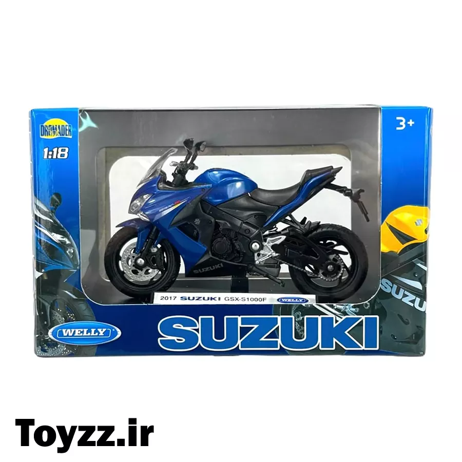 ماکت فلزی موتور سوزوکی برند ویلی مدل 2017 SUZUKI GSX-S1000F