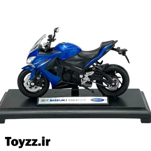 ماکت فلزی موتور سوزوکی برند ویلی مدل 2017 SUZUKI GSX-S1000F