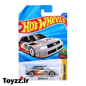 ماکت ماشین هات ویلز 2026 مدل AUDI 90 QUATTRO سری PEAK PURSUIT نقره ای 4 ماکت ماشین هات ویلز 2026 مدل AUDI 90 QUATTRO سری PEAK PURSUIT نقره ای