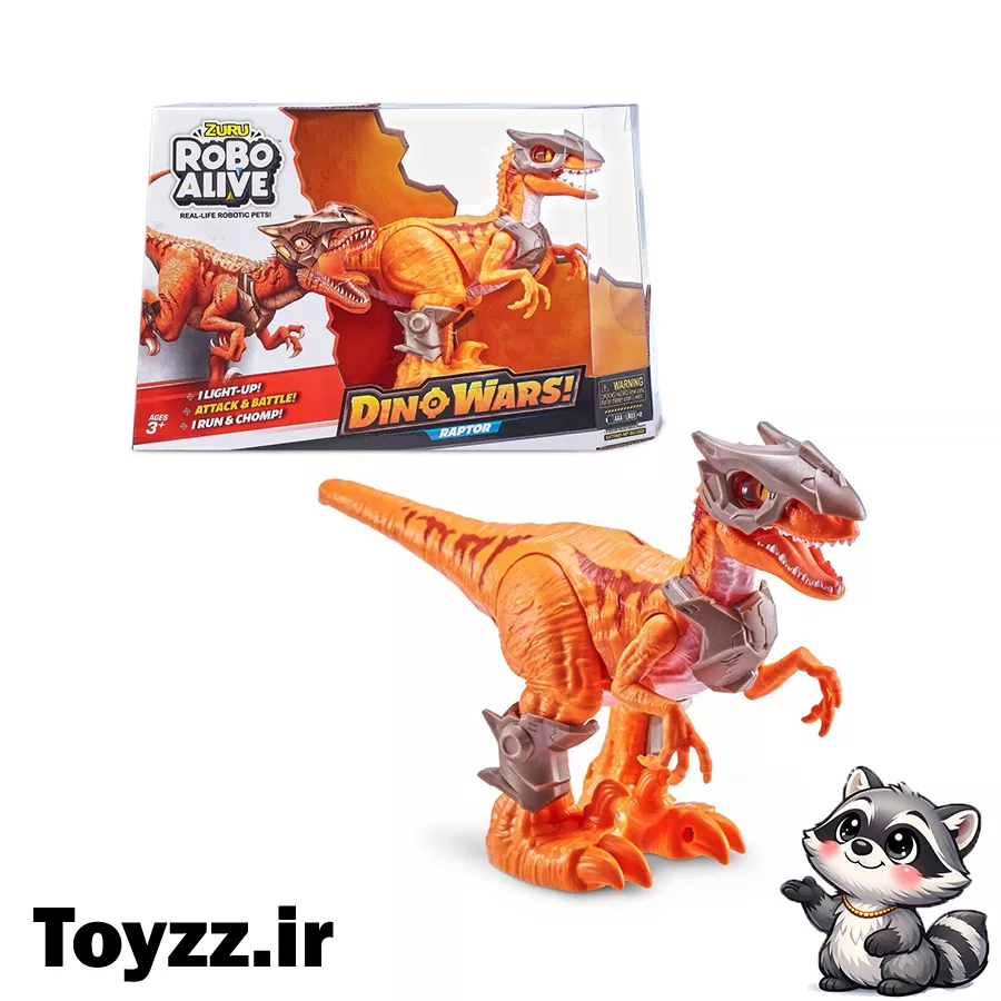 دایناسور رباتیک زورو ROBO ALIVE مدل DINO WARS RAPTOR 9 دایناسور رباتیک زورو ROBO ALIVE مدل DINO WARS RAPTOR