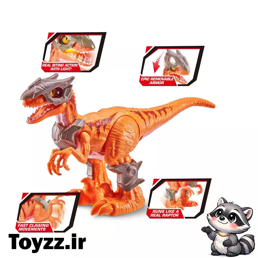 دایناسور رباتیک زورو ROBO ALIVE مدل DINO WARS RAPTOR 8 دایناسور رباتیک زورو ROBO ALIVE مدل DINO WARS RAPTOR