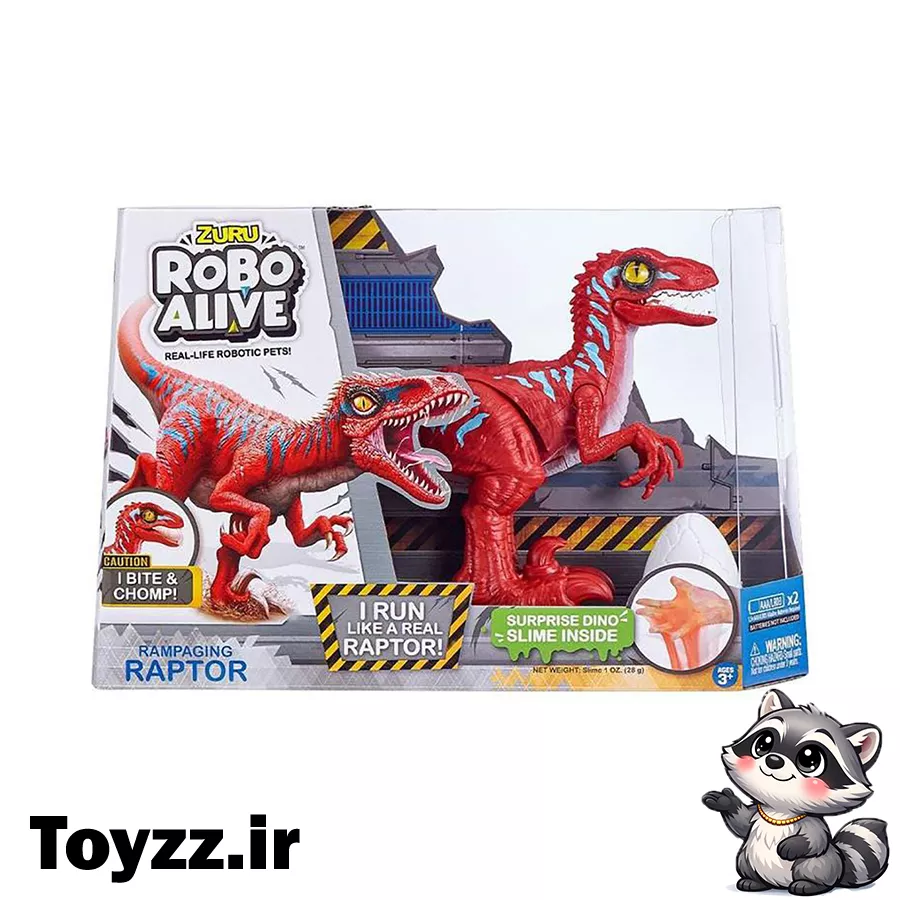 دایناسور رباتیک زورو ROBO ALIVE مدل RAPTOR