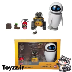 اکشن فیگور والی و ایو WALL-E AND EVE  برند think way مجموعه 6 عددی