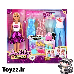عروسک باربی اصلی برند Anlily collection مدل FASHION STYLE کد 616160