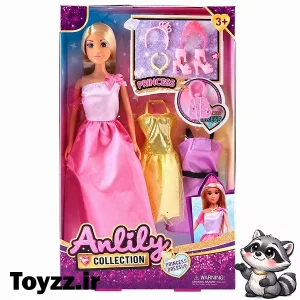 عروسک باربی اصلی برند Anlily collection مدل PRINCESS DRESS UP کد 616332