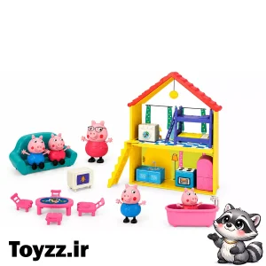 ست پپا پیگ طرح خانه خانواده پپا کد 7503